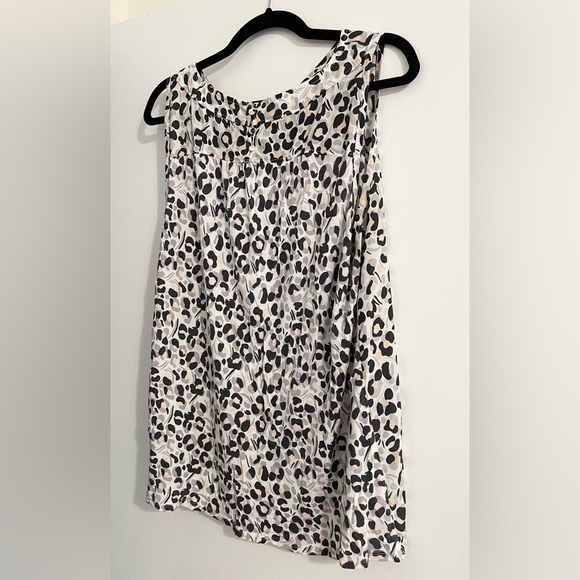 LOFT Leopard Print Shell - Picture 2 of 2